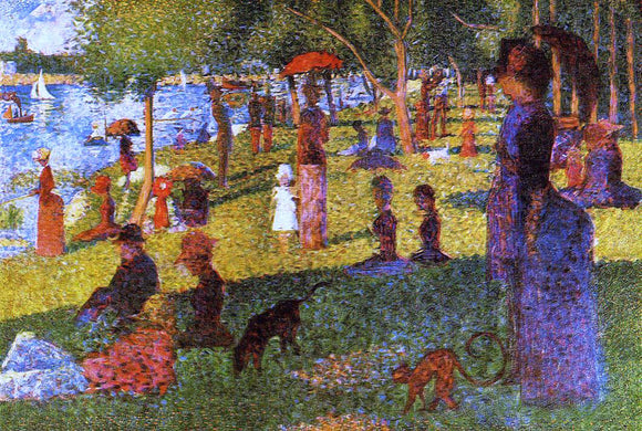  Georges Seurat An Afternoon at La Grande Jatte - Canvas Art Print