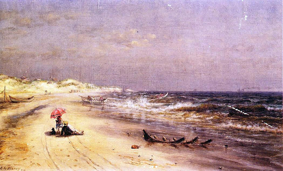  Edward Lamson Henry An Afternoon at the Beach - Canvas Art Print