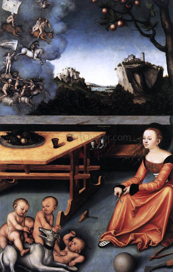  The Elder Lucas Cranach An Allegory of Melancholy - Canvas Art Print