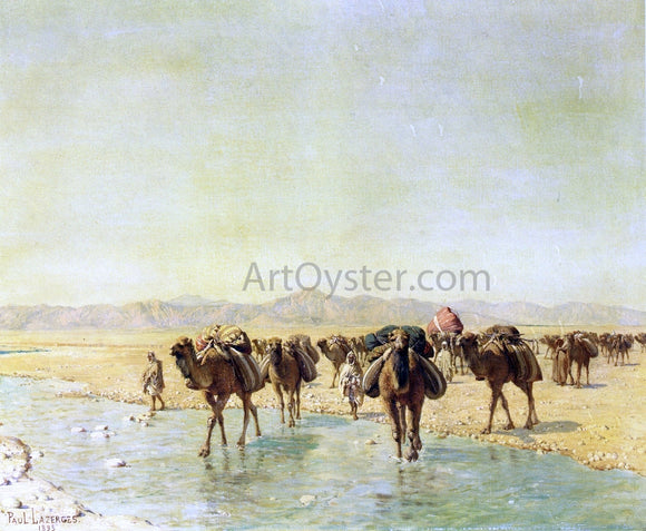  Paul Baptiste Lazerges An Arab Caravan - Canvas Art Print