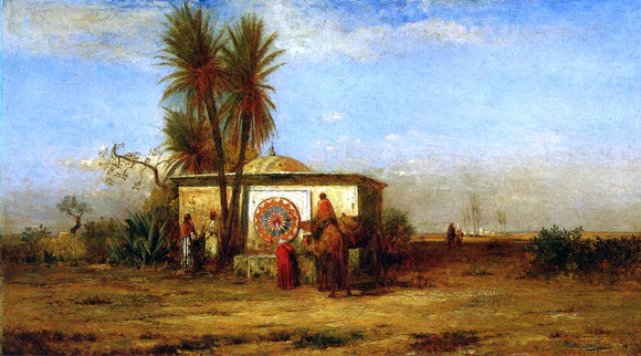  Robert Swain Gifford An Arab Fountain (also known as Near Cairo) - Canvas Art Print