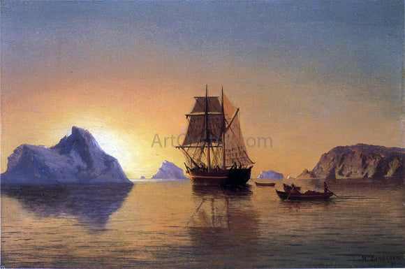  William Bradford An Arctic Scene - Canvas Art Print