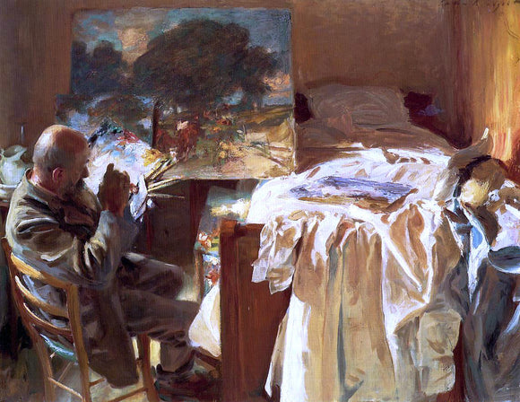  John Singer Sargent An Artist in His Studio - Canvas Art Print