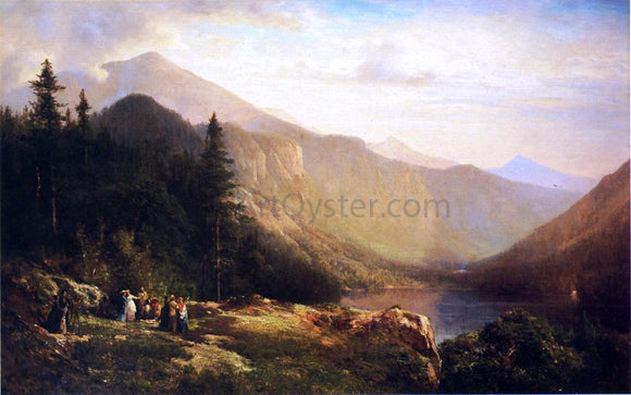  Thomas Hill An Artist's View of Mt. Lafayette - Canvas Art Print