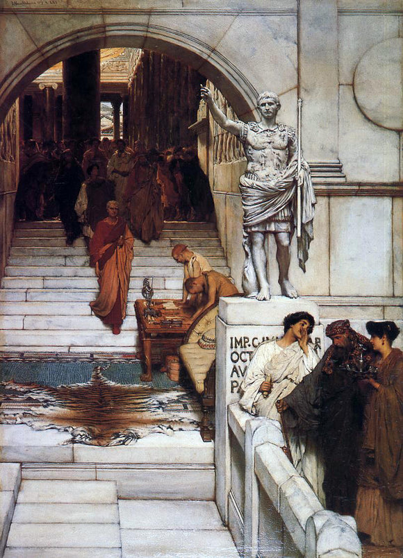  Sir Lawrence Alma-Tadema An Audience at Agrippa's - Canvas Art Print