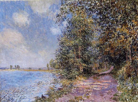  Alfred Sisley An August Afternoon near Veneux - Canvas Art Print