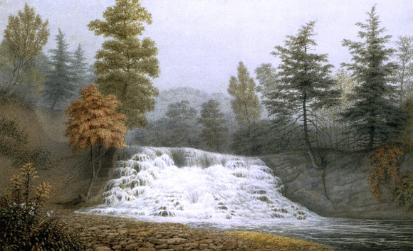  George Harvey An Autumnal Fog, A Cataract on the Estate of R. donaldson Dsqr. Dutchess County New York - Canvas Art Print