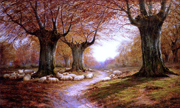  William Luker An Autumnal Landscape - Canvas Art Print