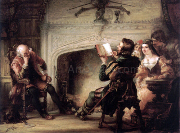  Solomon Alexander Hart An Early Reading of Shakespeare - Canvas Art Print
