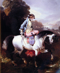  Alfred De Dreux An Elegant Equestrienne - Canvas Art Print