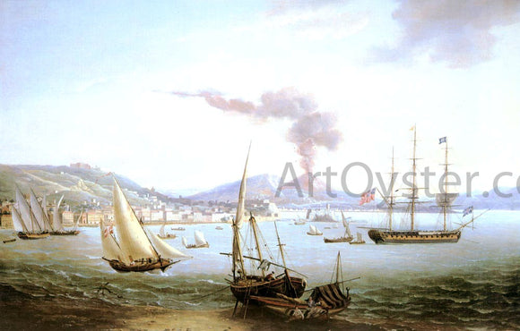  John Thomas Serres An English Frigate In The Bay Of Naples - Canvas Art Print
