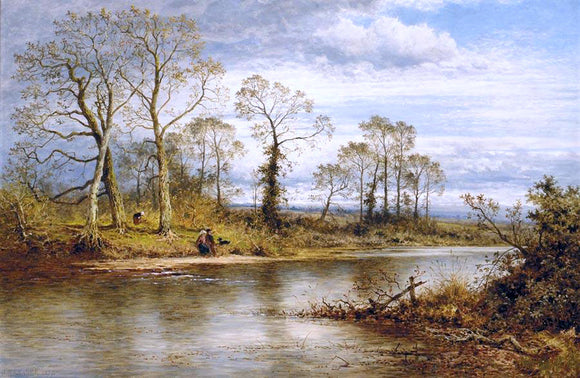  Benjamin Williams Leader An English River in Autumn - Canvas Art Print