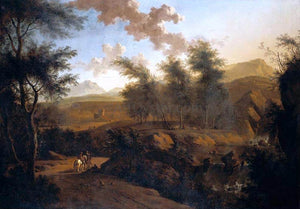  Frederick De Moucheron An Extensive Italianate Landscape - Canvas Art Print