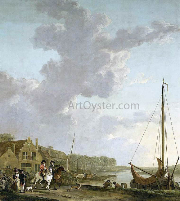  Abraham Van I Strij An Extensive River Landscape - Canvas Art Print
