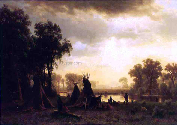  Edmund Montague Morris An Indian Encampment - Canvas Art Print