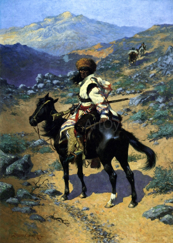  Frederic Remington An Indian Trapper - Canvas Art Print
