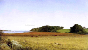  John Frederick Kensett An Inlet of Long Island Sound - Canvas Art Print