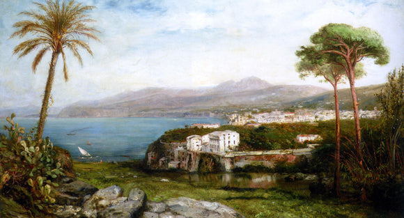  Jan-Baptiste Tetar Van Elven An Italian Costal Landscape - Canvas Art Print