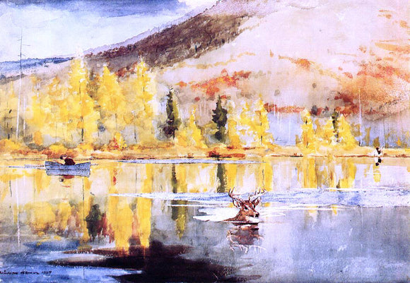  Winslow Homer An October Day - Canvas Art Print
