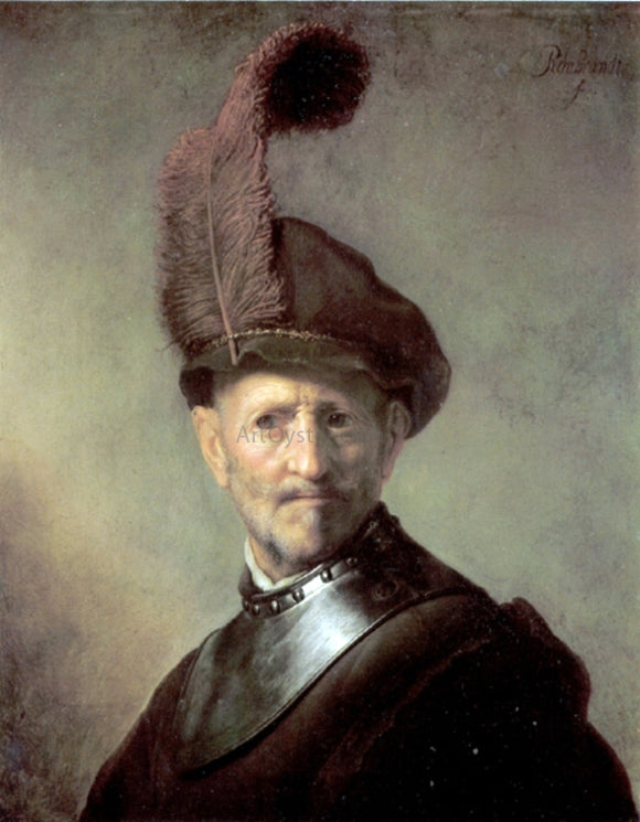  Rembrandt Van Rijn An Officer - Canvas Art Print
