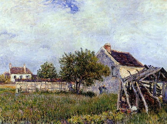  Alfred Sisley An Old Cottage at Sablons - Canvas Art Print