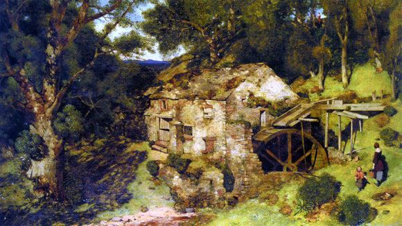  William James Blacklock An Old Mill Near Haweswater - Canvas Art Print