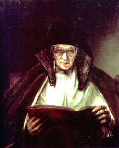  Rembrandt Van Rijn An Old Woman Reading - Canvas Art Print