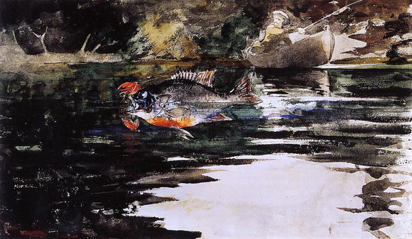  Winslow Homer An Unexpected Catch - Canvas Art Print