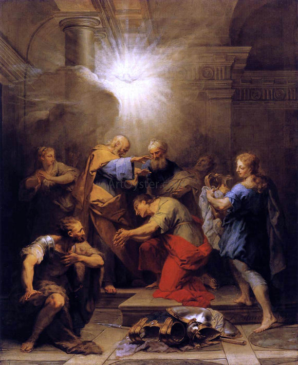  II Restout Jean Ananias Restoring the Sight of St Paul - Canvas Art Print