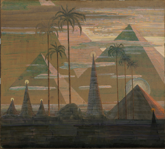  Mikalojus Ciurlionis Andante Sonata of the Pyramids - Canvas Art Print