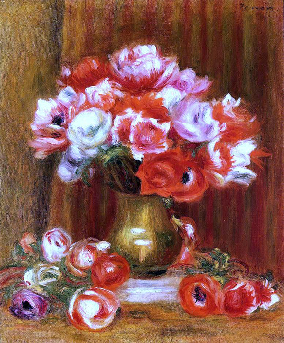  Pierre Auguste Renoir Anemones - Canvas Art Print
