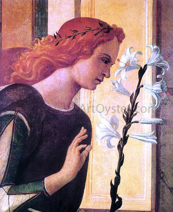  Giovanni Bellini Angel Announcing (detail) - Canvas Art Print