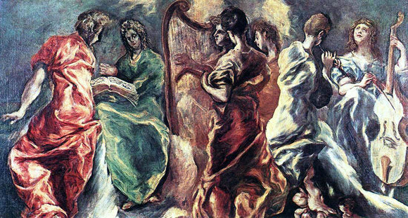  El Greco Angelic Concert - Canvas Art Print