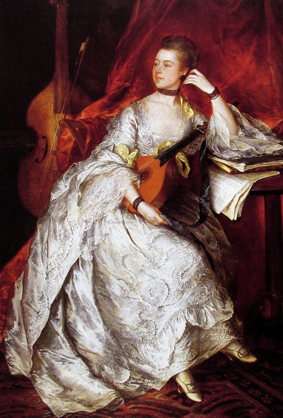  Thomas Gainsborough Ann Ford (Mrs Philip Thicknesse) - Canvas Art Print