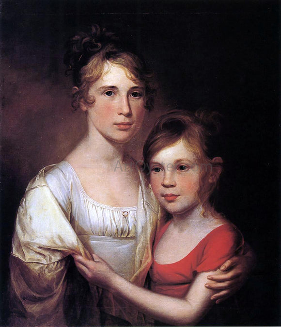  James Peale Anna and Margaretta Peale - Canvas Art Print