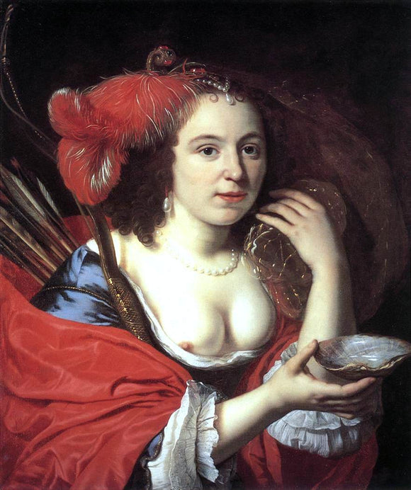  Bartholomeus Van der Helst Anna du Pire as Granida - Canvas Art Print