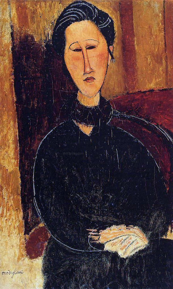  Amedeo Modigliani Anna (Hanka) Zabrowska - Canvas Art Print