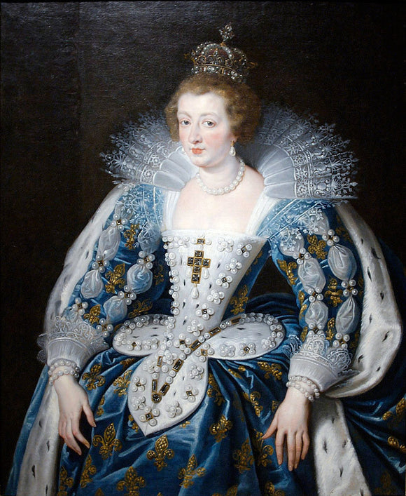  Peter Paul Rubens Anna of Austria, Queen of France, Mother of King Louis XIV - Canvas Art Print