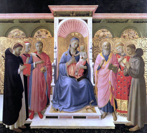  Fra Angelico Annalena Altarpiece - Canvas Art Print