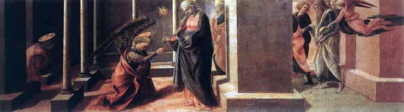  Fra Filippo Lippi Announcement of the Death of the Virgin - Canvas Art Print