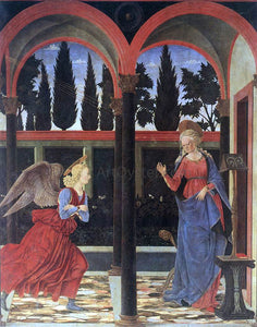  Alessio Baldovinetti Annunciation - Canvas Art Print