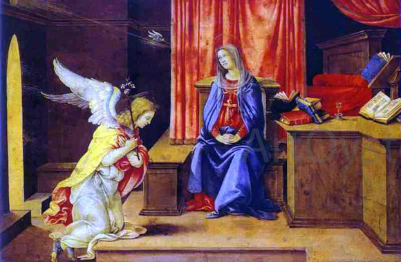  Filippino Lippi Annunciation - Canvas Art Print