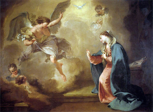  Giambattista Pittoni Annunciation - Canvas Art Print