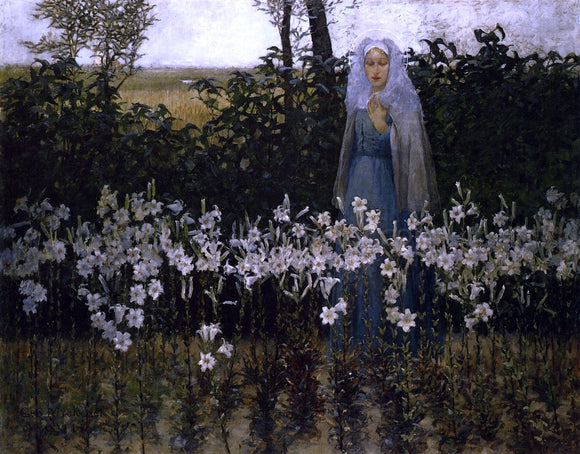  George Hitchcock Annunciation - Canvas Art Print