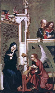  Master of Heiligenkreuz Annunciation - Canvas Art Print