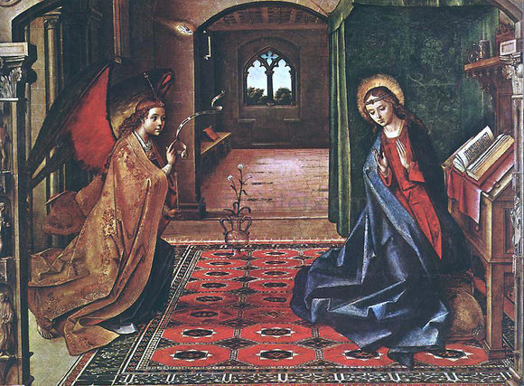  Pedro Berruguete Annunciation - Canvas Art Print
