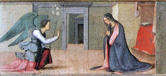  Mariotto Albertinelli Annunciation - Canvas Art Print
