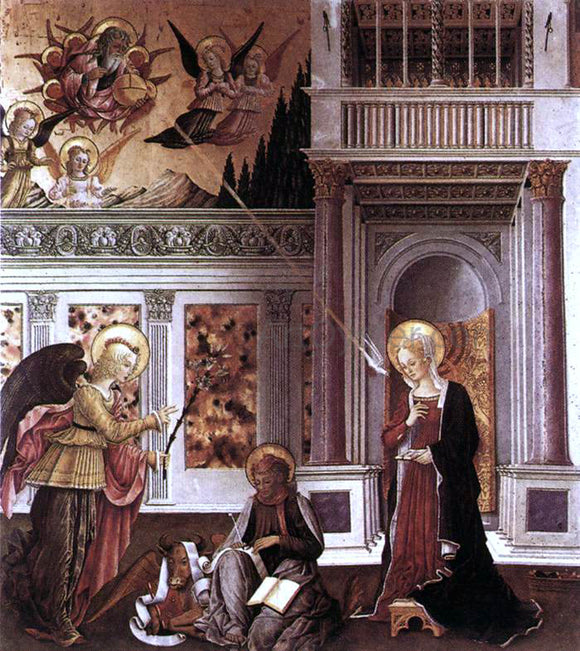  Benedetto Bonfigli Annunciation - Canvas Art Print