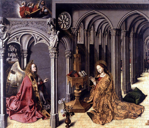  Barthelemy D'Eyck Annunciation - Canvas Art Print