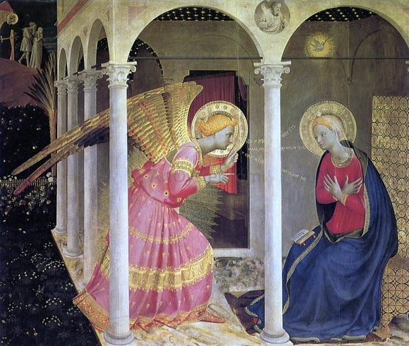  Fra Angelico Annunciation (The Cortona Altarpiece) - Canvas Art Print